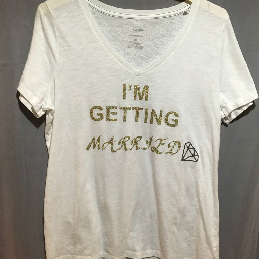Handmade I’m getting married tee size xl